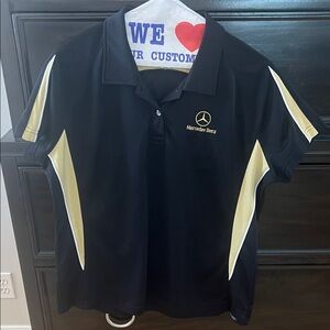 Mercedes-Benz Women's Black Polo Shirt‎
